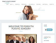 Tablet Screenshot of forsythplasticsurgery.com